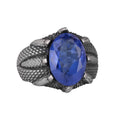Guide Silver Ring, 925 Sterling Silver Men's Ring, Artificial Stone Ring