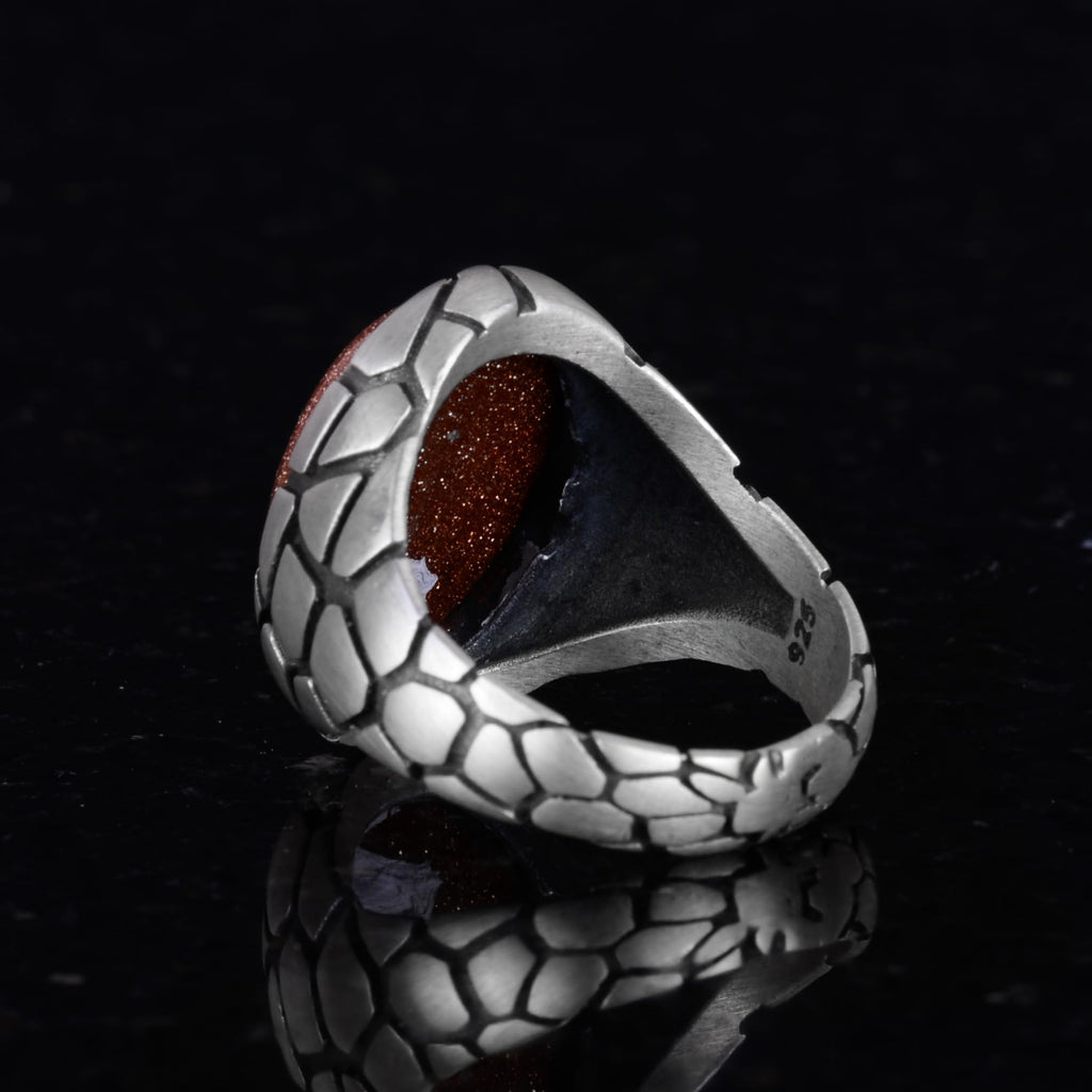 Luxury 925 Sterling Silver Sunstone Ring - Various Collection — 6