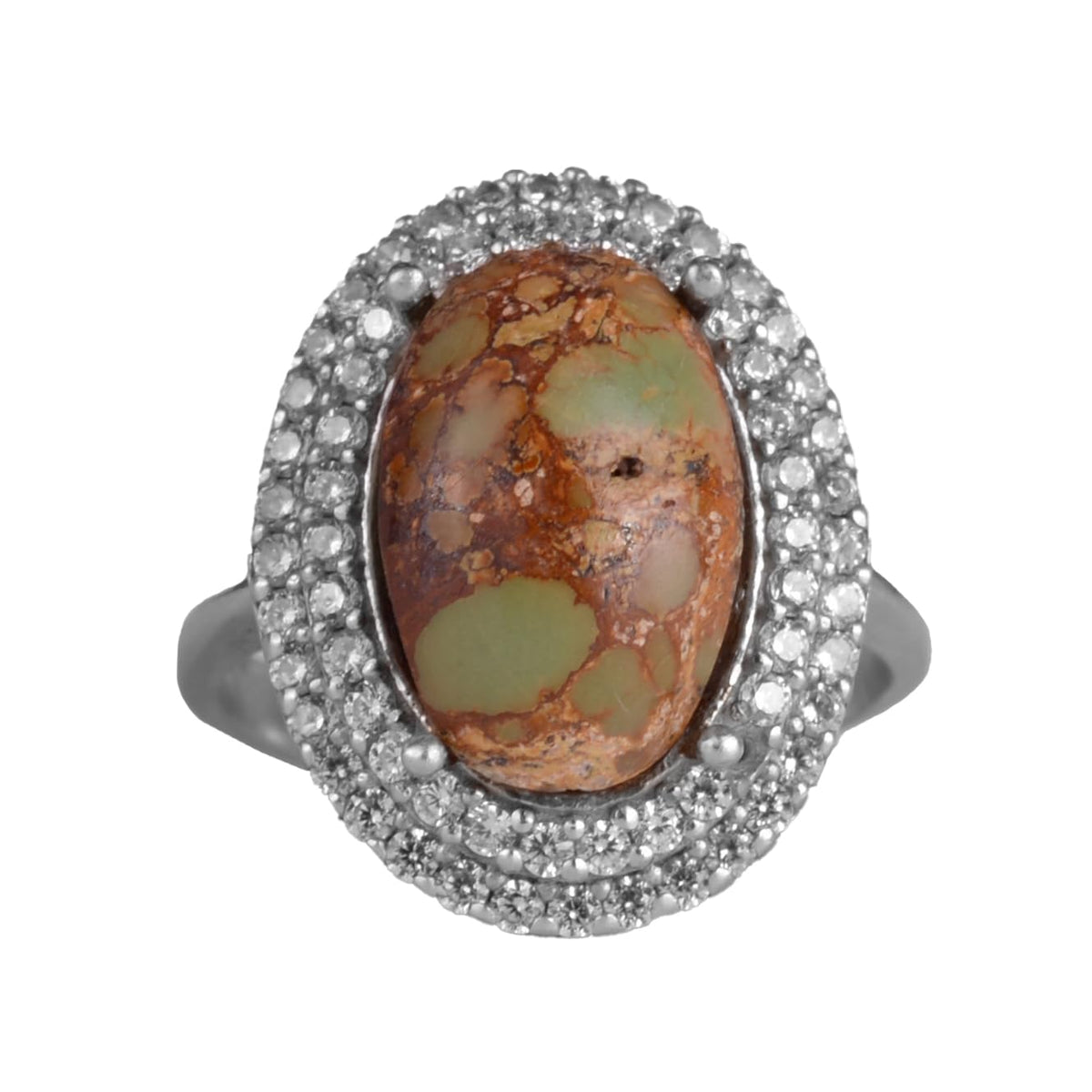 KAMBO Natural Turquoise Stone Elegant Women's Ring – 925 Sterling Silver Handmade Jewelry (Style-23)
