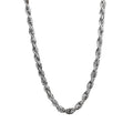 925 Sterling Silver Rope Chain, Men's Chain, Chain Necklace, Silver Men's Jewelry