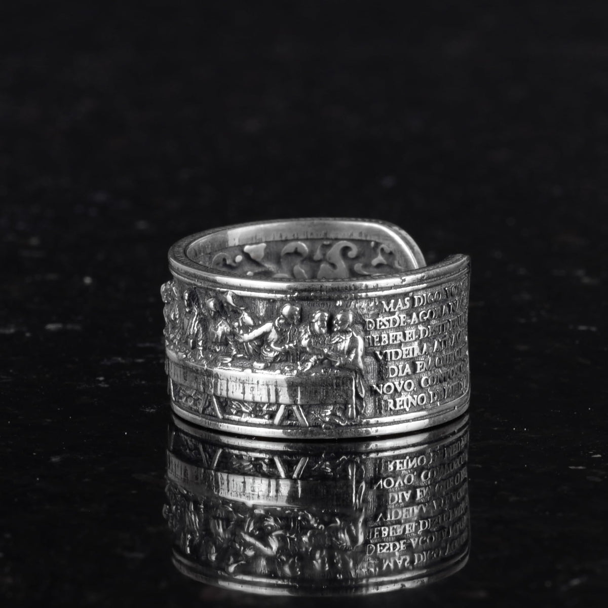 Leonardo Last Supper Jesus Ring - 925 Sterling Silver Handmade Ring — 5