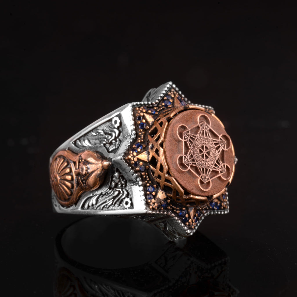Metatron Symbol Ring, Kabbalah Ring, 925 Sterling Silver Ring — 4