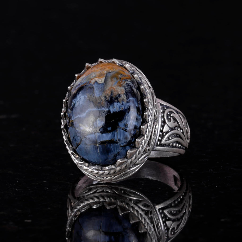 Natural Stone Ring - 925 Sterling Silver Ring — 3
