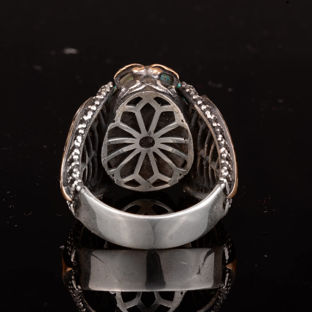 Green Turquoise Stone Ring (Model-2) — 9