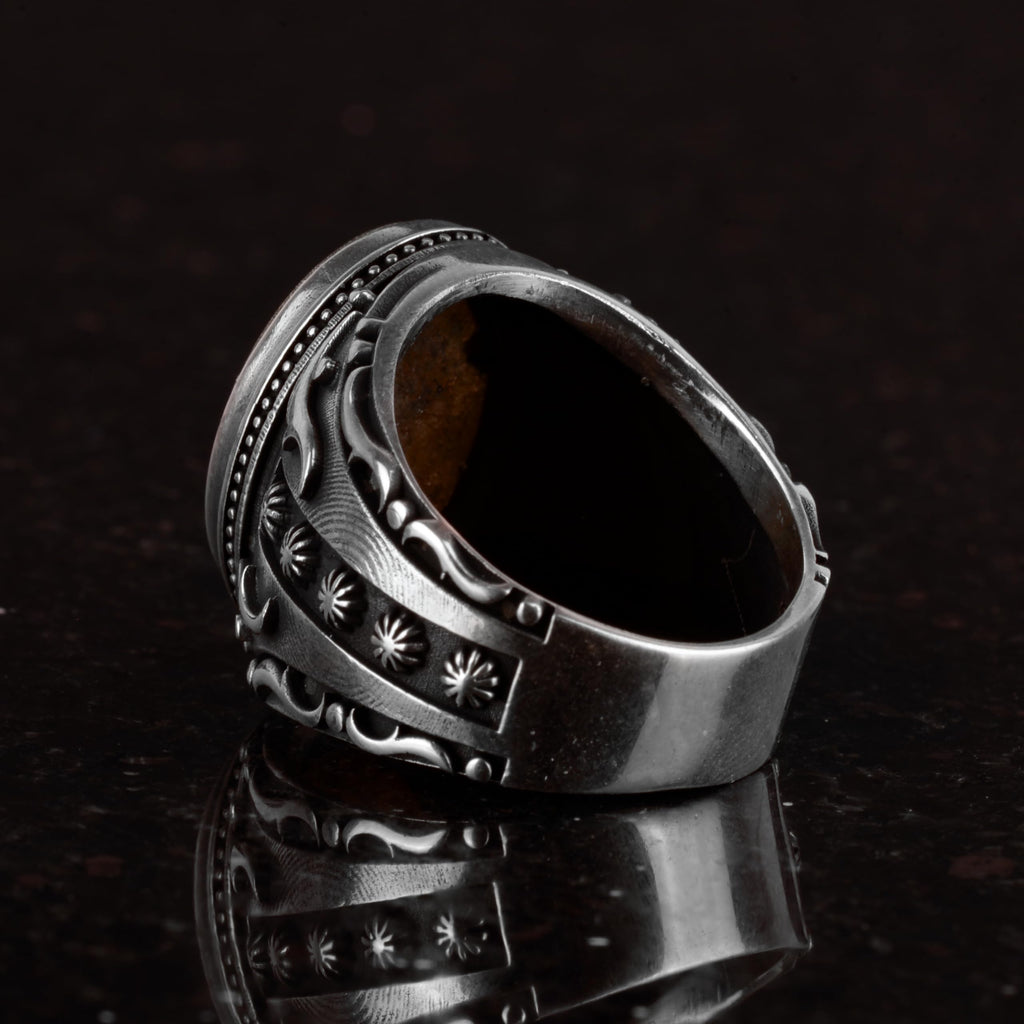 Star of David and Faith Symbol Ring, Star of David Silver Ring, 925 Sterling Sil — 6
