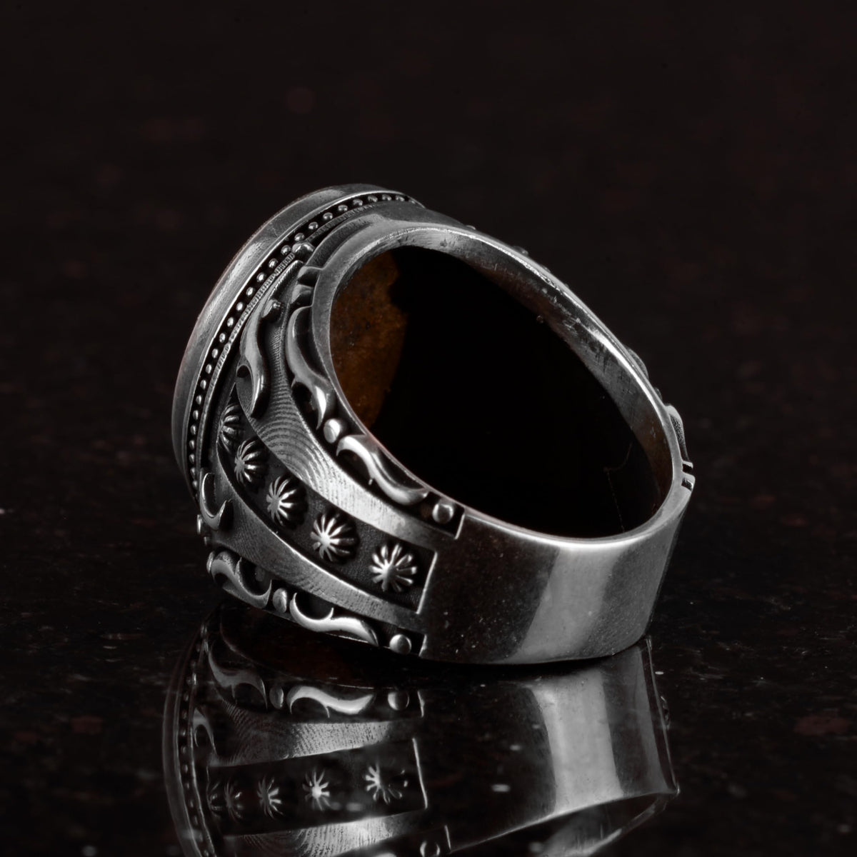 Star of David and Faith Symbol Ring, Star of David Silver Ring, 925 Sterling Sil — 6