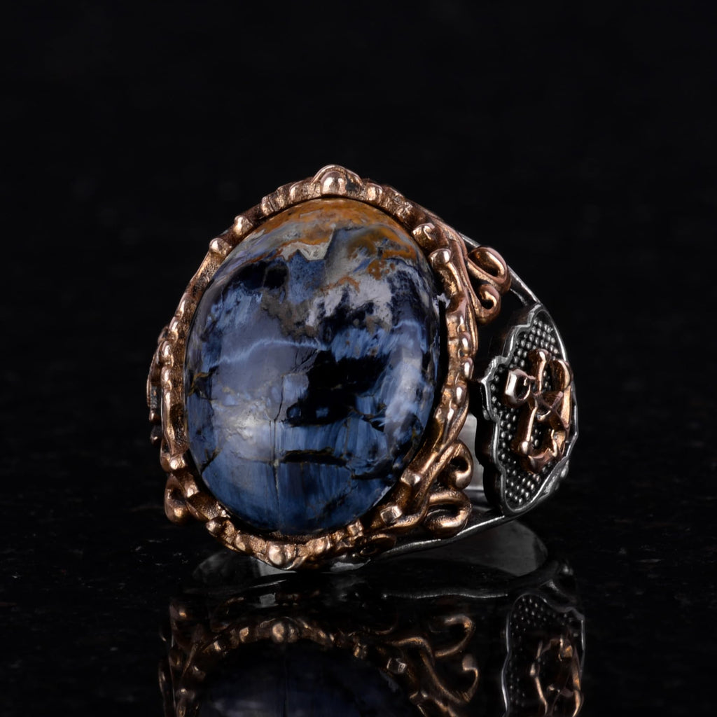 Natural Pietersite Ring - 925 Sterling Silver — 6