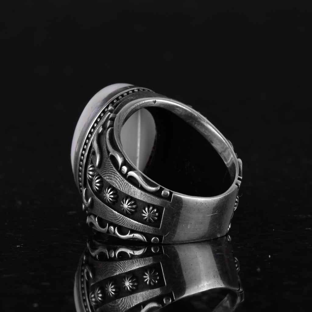 Natural Pearl Stone Ring — 6