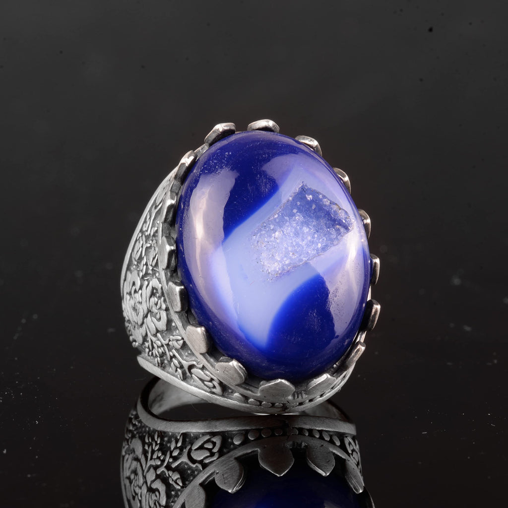 Crystal Druzy Quartz Stone Ring — 5
