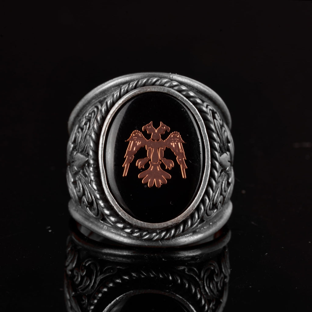 Two Headed Eagle Ring, 925 Sterling Silver Ring, Men's Ring, Handmade Ring, Eagle Ring — 2