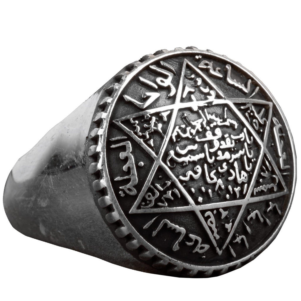 Star David Men's Ring - 925 Sterling Silver