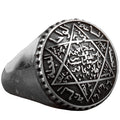 Star David Men's Ring - 925 Sterling Silver