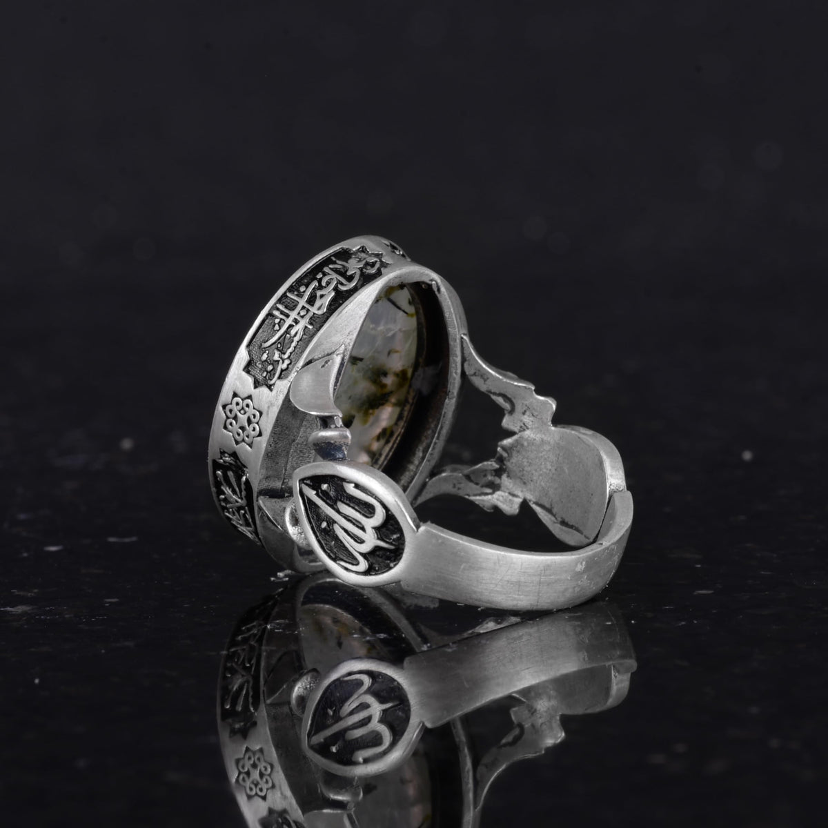 Real Natural Prehnite Stone Ring - Handmade 925 Sterling Silver - Symbol of Wisdom, Protection, and Spirituality — 7