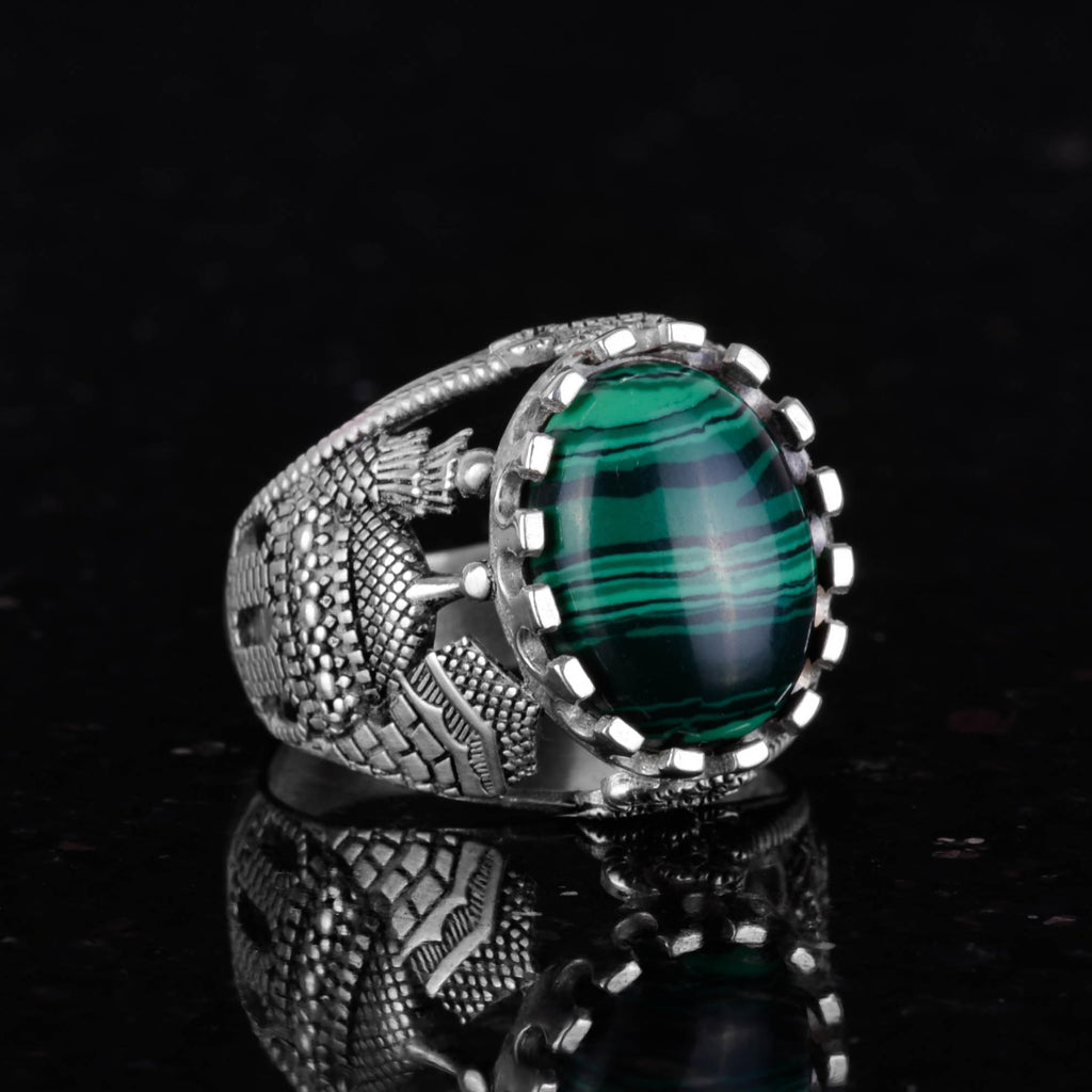 Malachite Stone Ring — 5