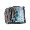 Natural Arizona Turquoise Stone Ring - 925 Sterling Silver Islamic Ring