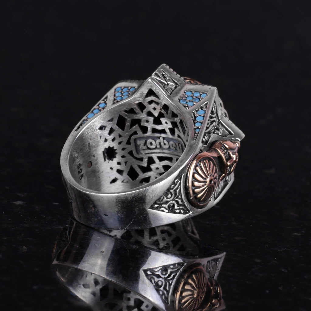 King Solomon Ring, Handmade Ring, 925 Sterling Silver Men's Ring — 6