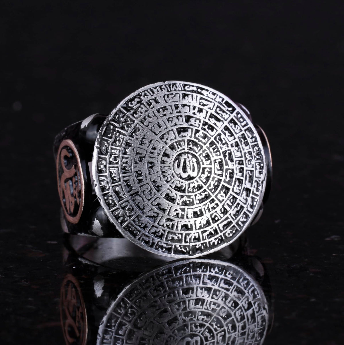 925 Sterling Silver Men's Ring, Muslim Ring, Esmaul Husna Ring (Model-2) — 4