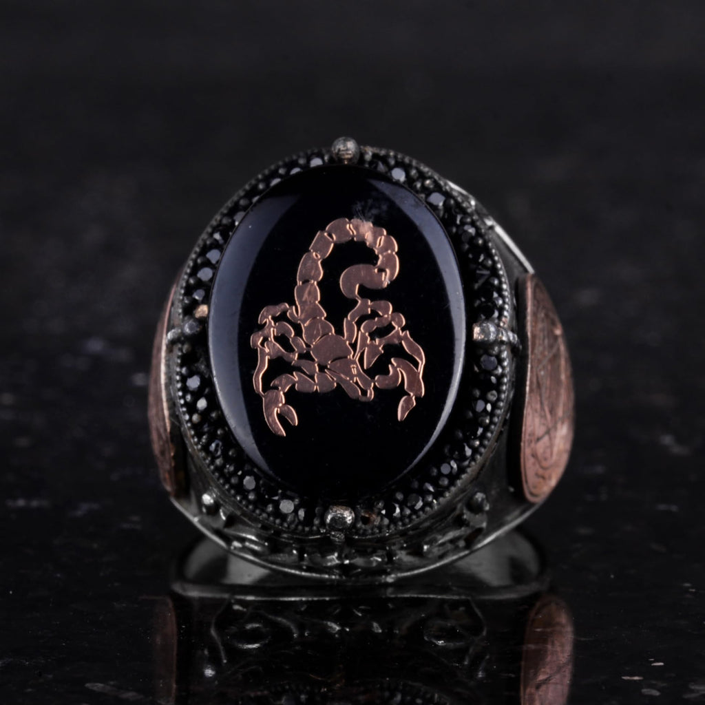 Unique Patterned Ring - 925 Sterling Silver Handmade Men's Ring - Star of David Ring — 4