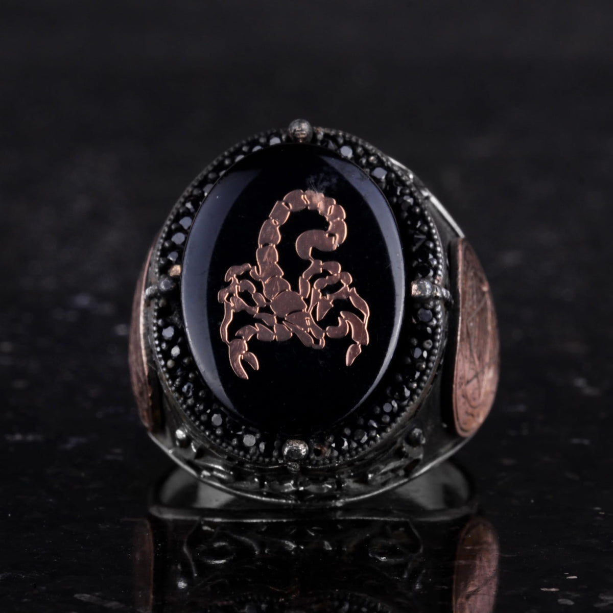 Unique Patterned Ring - 925 Sterling Silver Handmade Men's Ring - Star of David Ring — 4