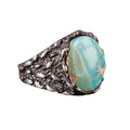 Natural Arizona Turquoise Stone Ring (Model-22)