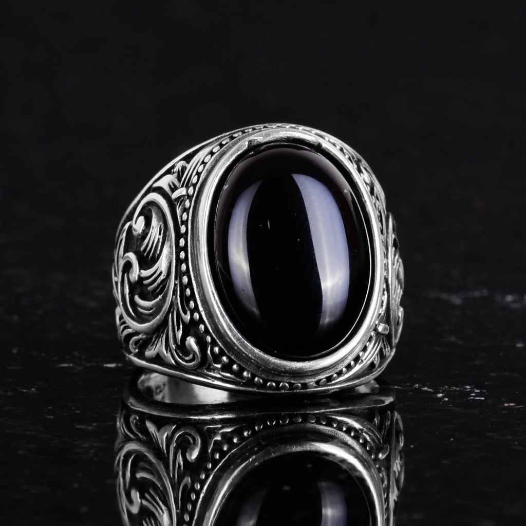 Natural Onyx Stone Ring (Model-4) — 5