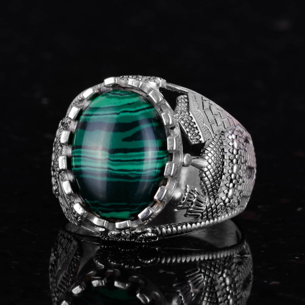Malachite Stone Ring — 4