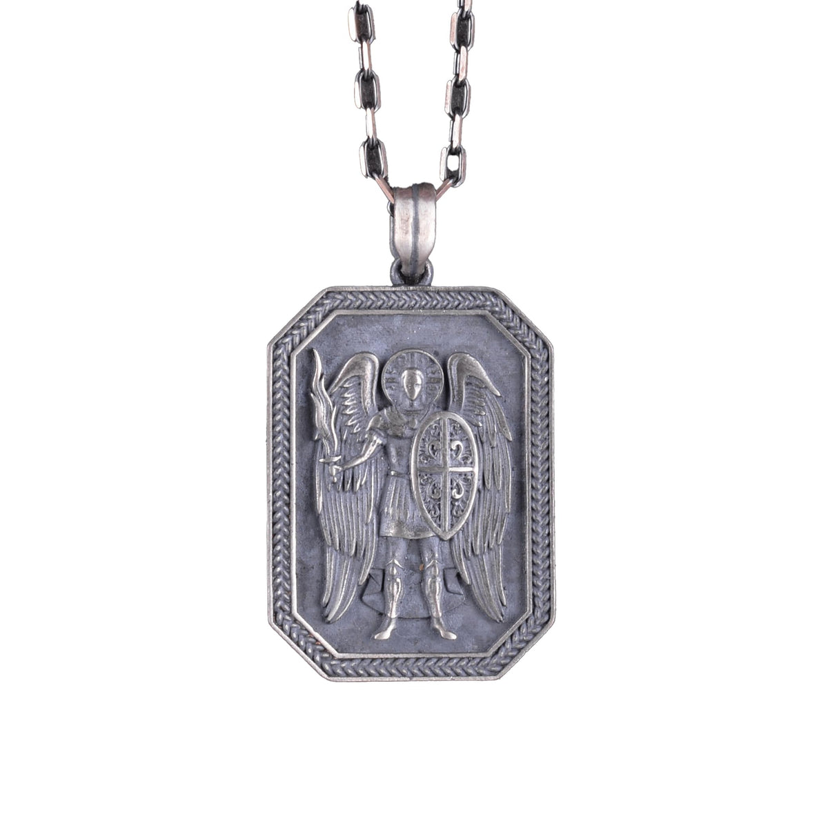 Angel Gabriel Necklace - 925 Sterling Silver Gothic Necklace