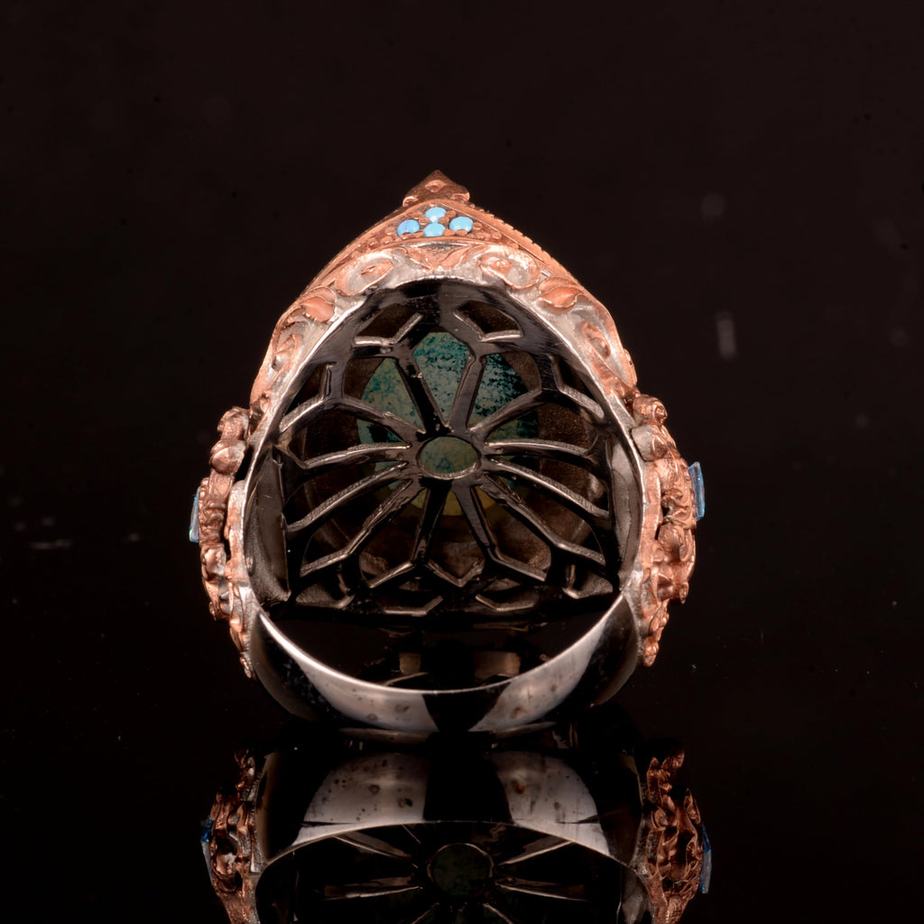 Natural Drusy Crystal Quartz Ring - 925 Sterling Silver — 7