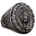 925 Sterling Silver Men's Panther Ring - Bold Design, Suitable for Daily Wear