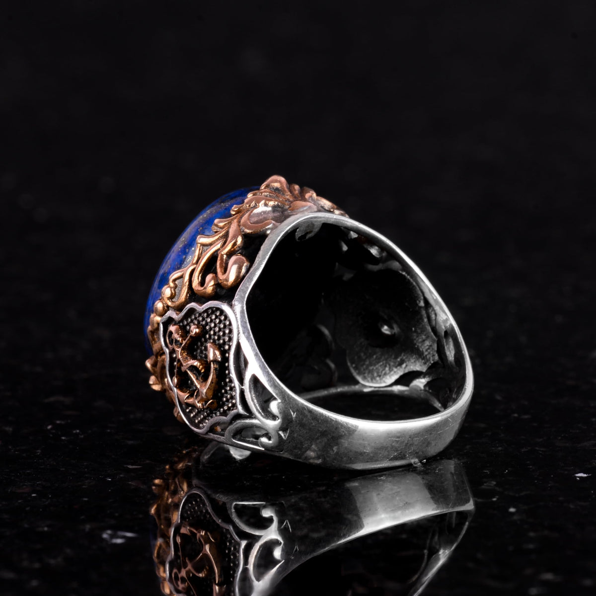 Handmade Lapis Lazuli Stone Ring - KAMBO — 8