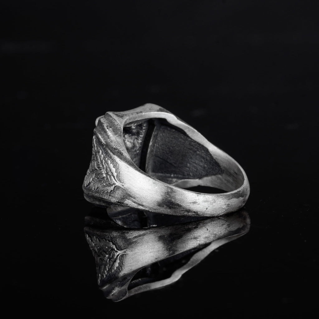 KAMBO 925 Sterling Silver Men's Ram Head Ring – Symbol of Strength, Leadership, and Aries Power – Handmade Vintage Animal Design — 7