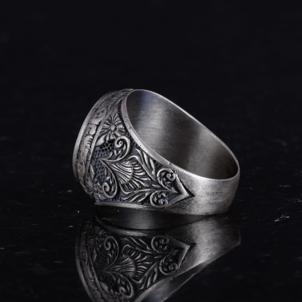 Cross Ring - Men's 925 Sterling Silver Christian Ring - Jesus Ring — 7