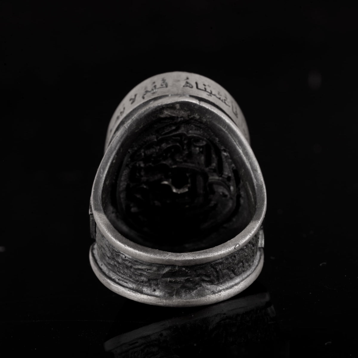 Silver Men's Ring, Ottoman Tughra Ring — 6