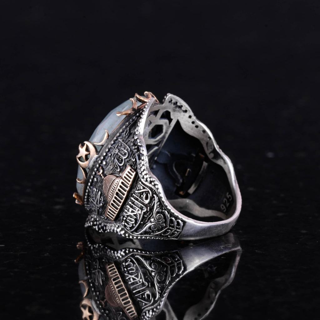 Natural Aquamarine Stone Ring — 5
