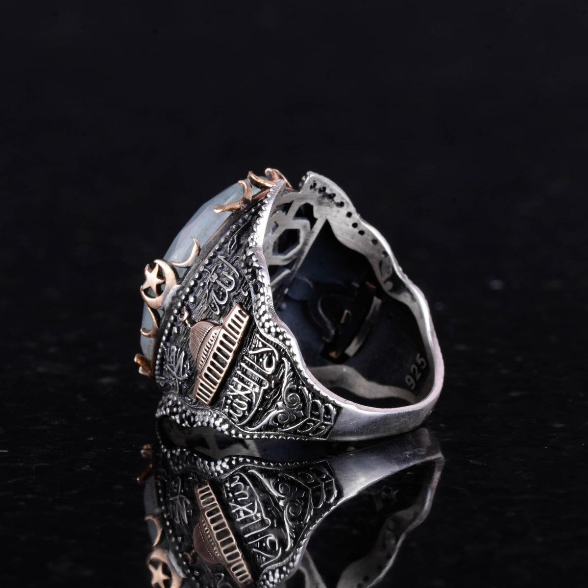 Natural Aquamarine Stone Ring — 5