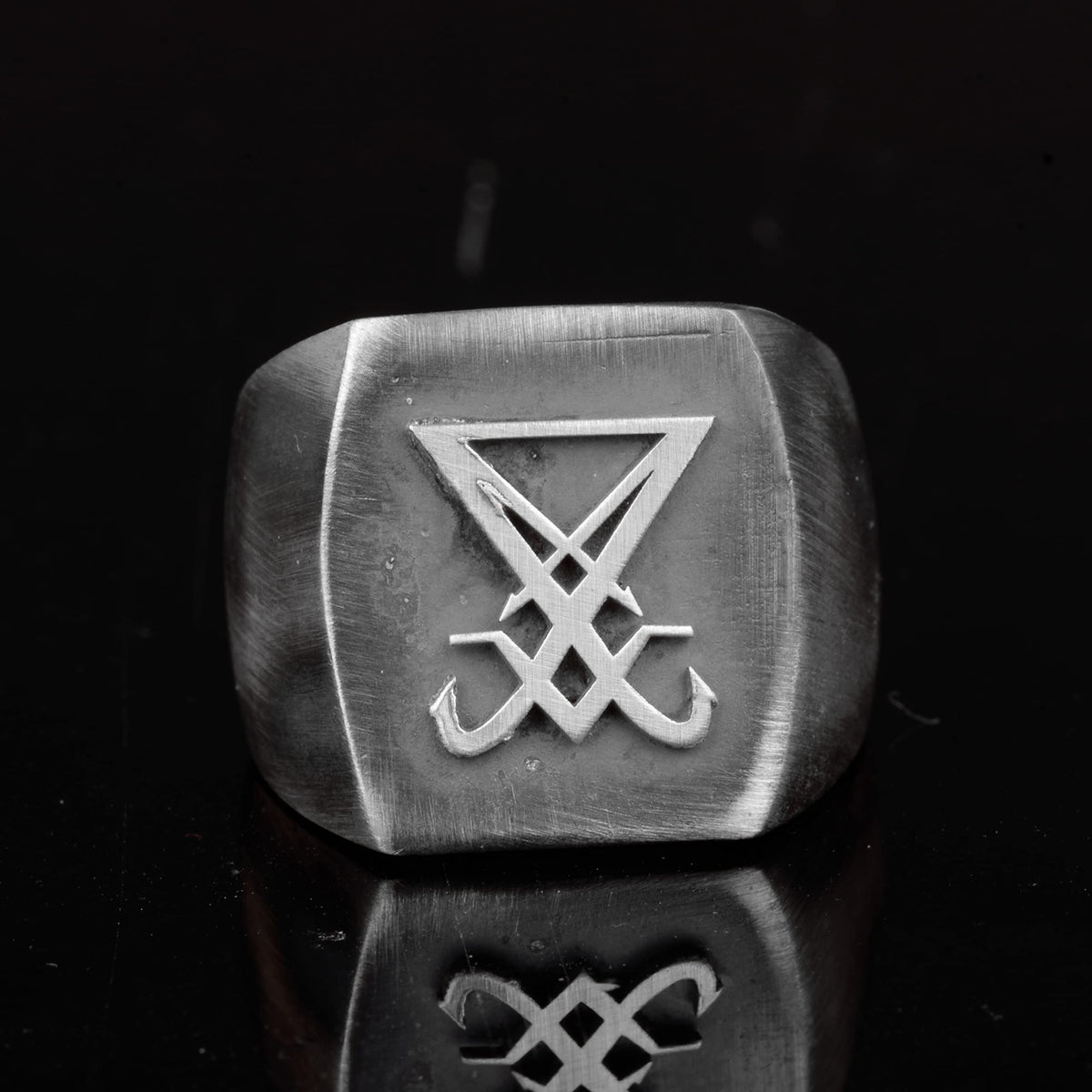 KAMBO Satanic Men's Ring, Unique Ring, 925 Sterling Silver Men's Ring — 2