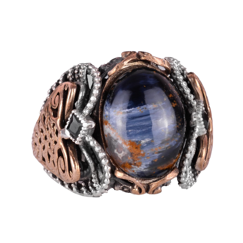 Natural Pietersite Stone Ring (Model-2)
