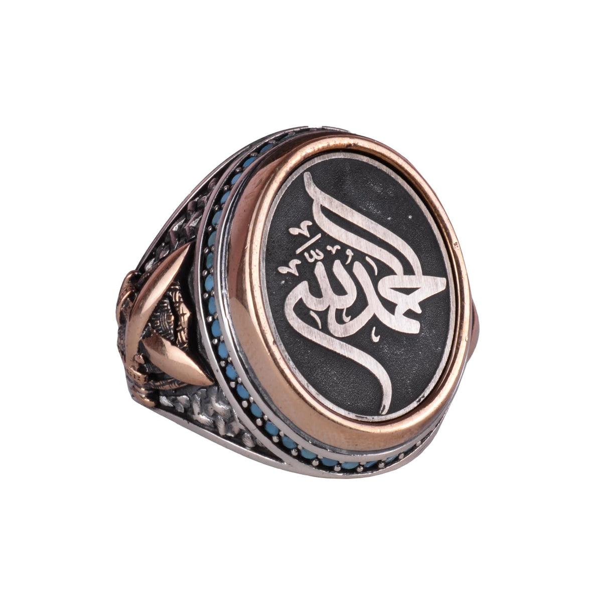 Sword Ring, Islamic Jewelry, 925 Sterling Silver Men's Ring, Showy Ring, Islamic Ring, Men's Ring
