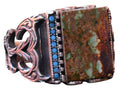 KAMBO Handmade Genuine Natural Arizona Turquoise Sterling Silver Men's Ring - Vintage Style-1 Statement Ring - 925 Sterl