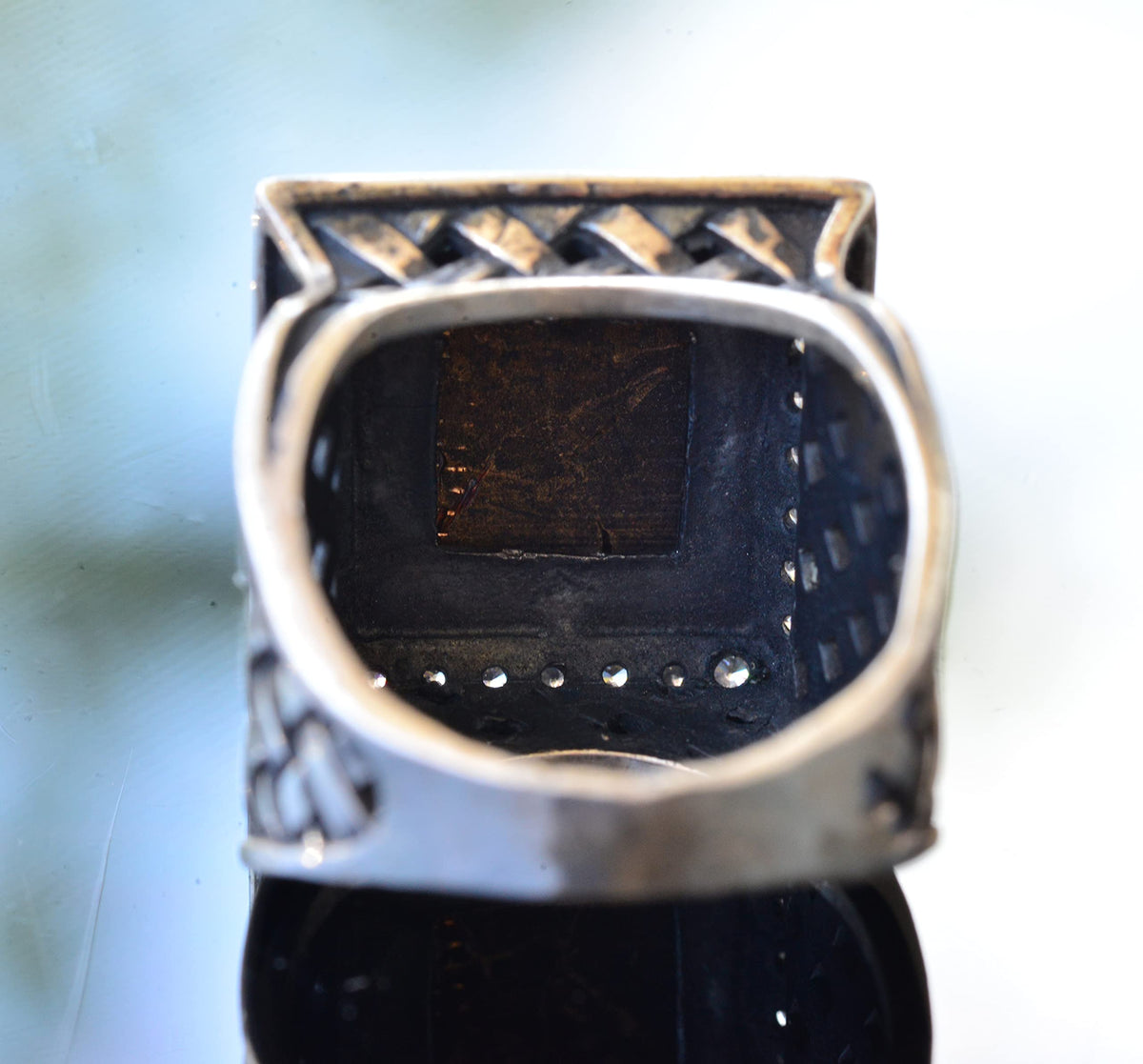 Kambo Handcrafted Silver Men's Ring | Jesus Savior Seal | Christian Jewelry - Faith and Devotion Design — 8