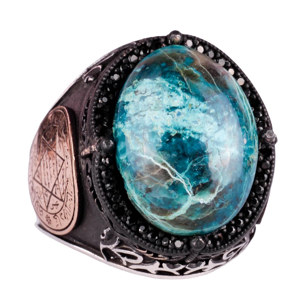 Silver Seal of Solomon Ring