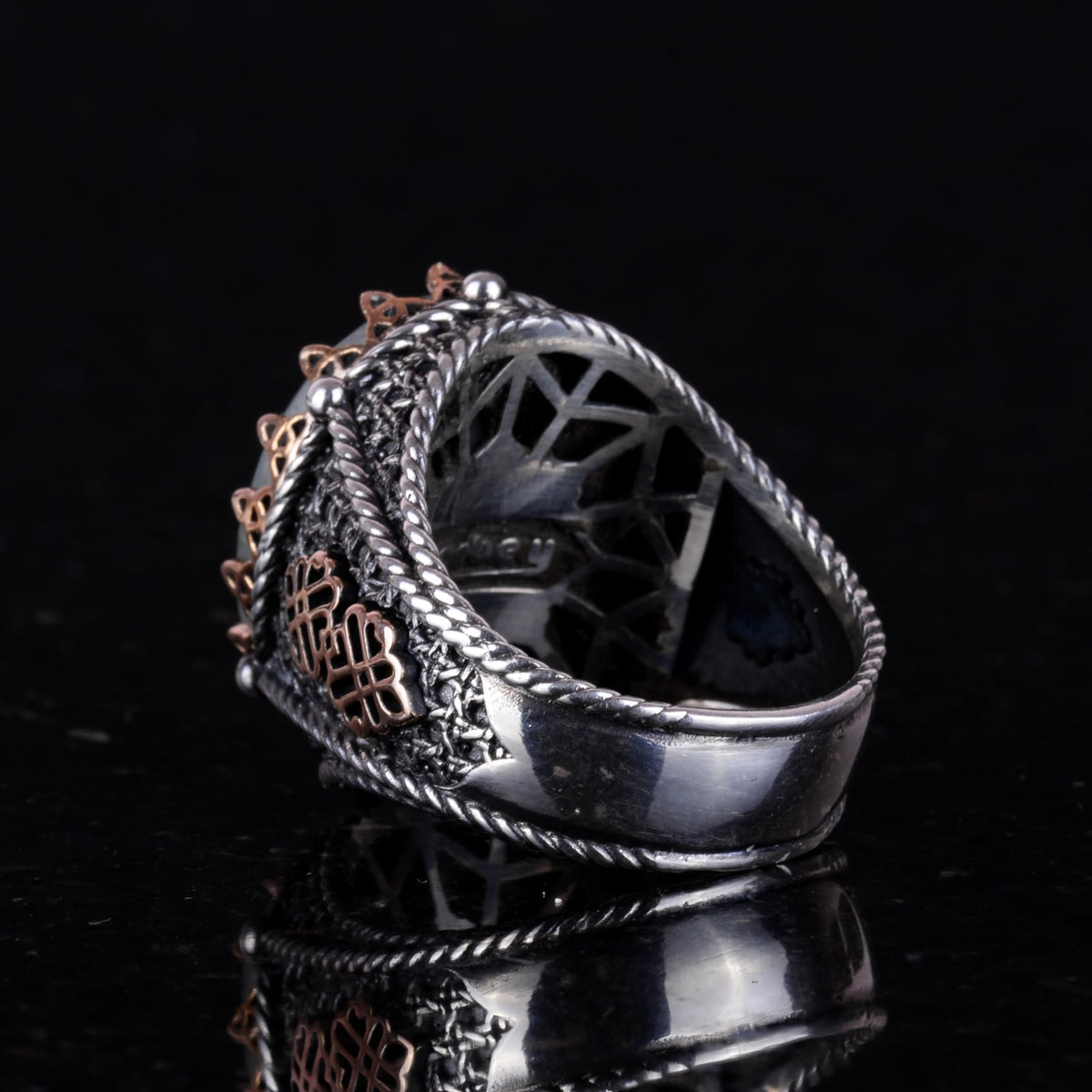 Natural Aquamarine Stone Ring (Model-2) — 6