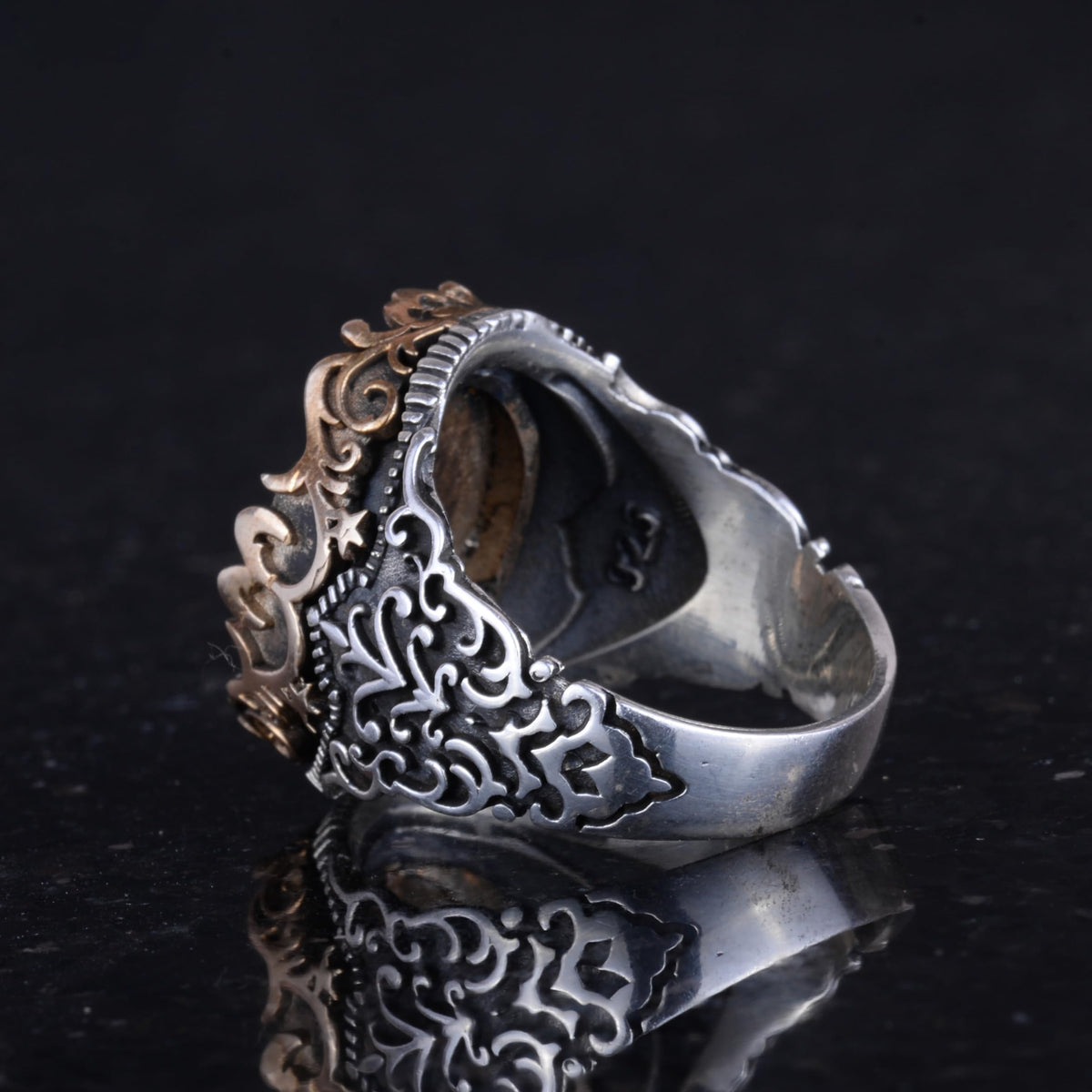 Handmade Silver Ring - Metatron Cube — 7
