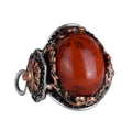 Natural Red Bloodstone Ring - 925 Sterling Silver Ring