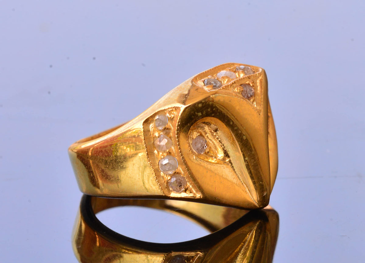 Diamond Stone Owl Ring — 4