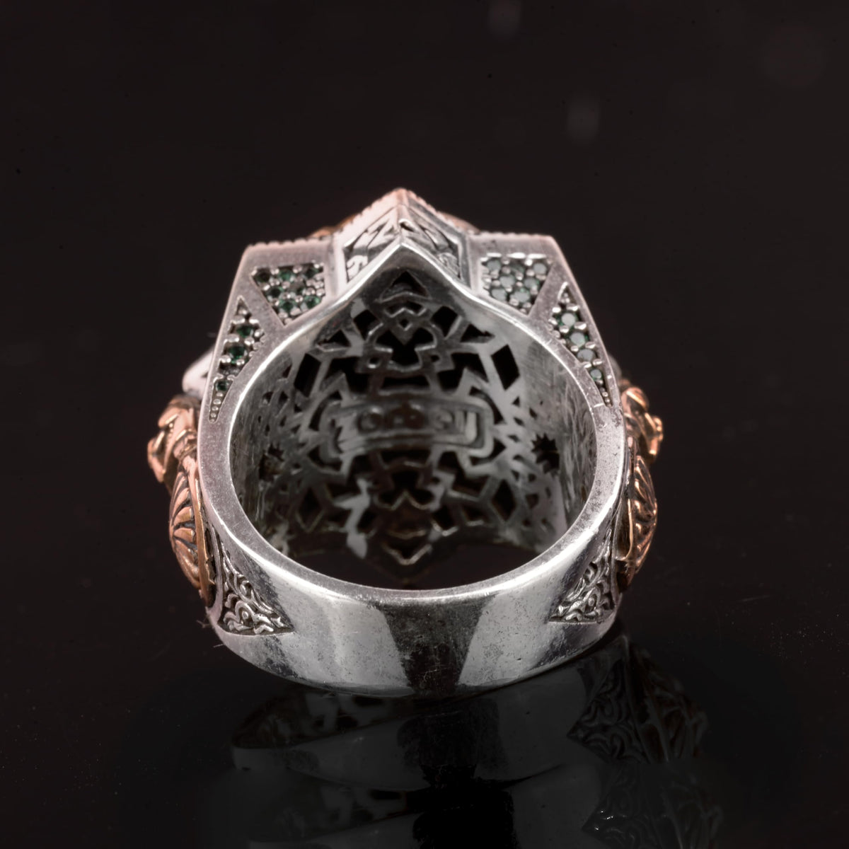 Allah Inscribed Islamic 925 Sterling Silver Ring — 6
