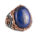 Handmade Lapis Lazuli Stone Ring - KAMBO