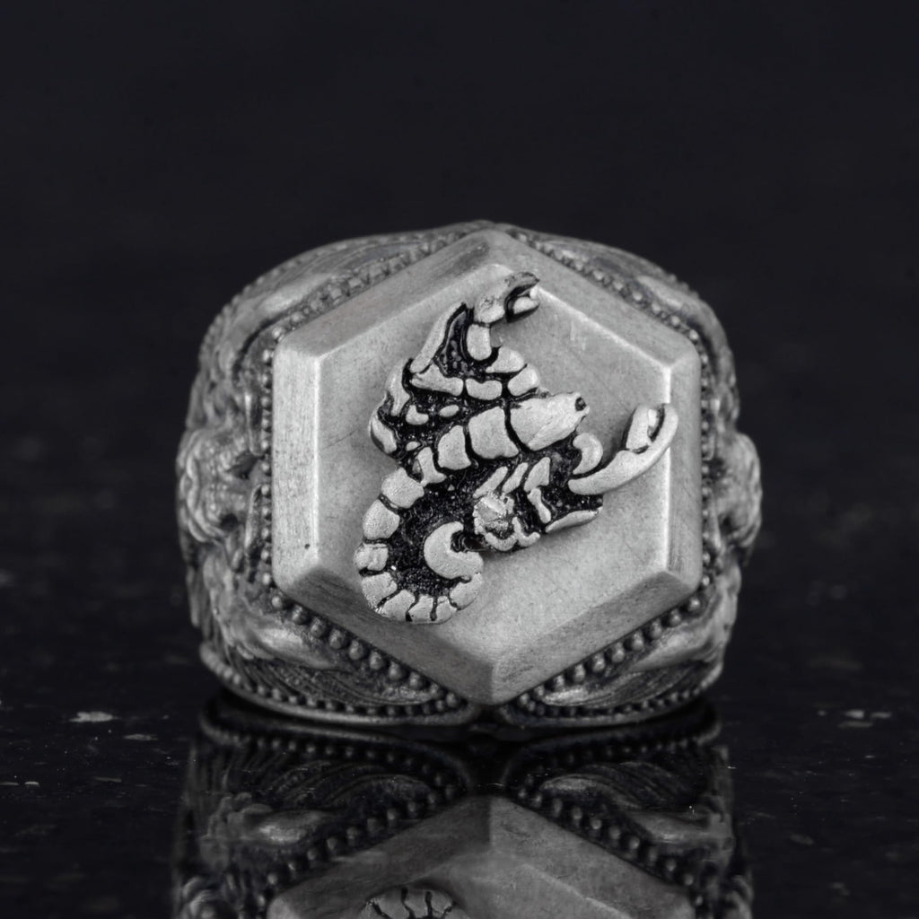 925 Sterling Silver Men's Ring - Scorpion Design — 4