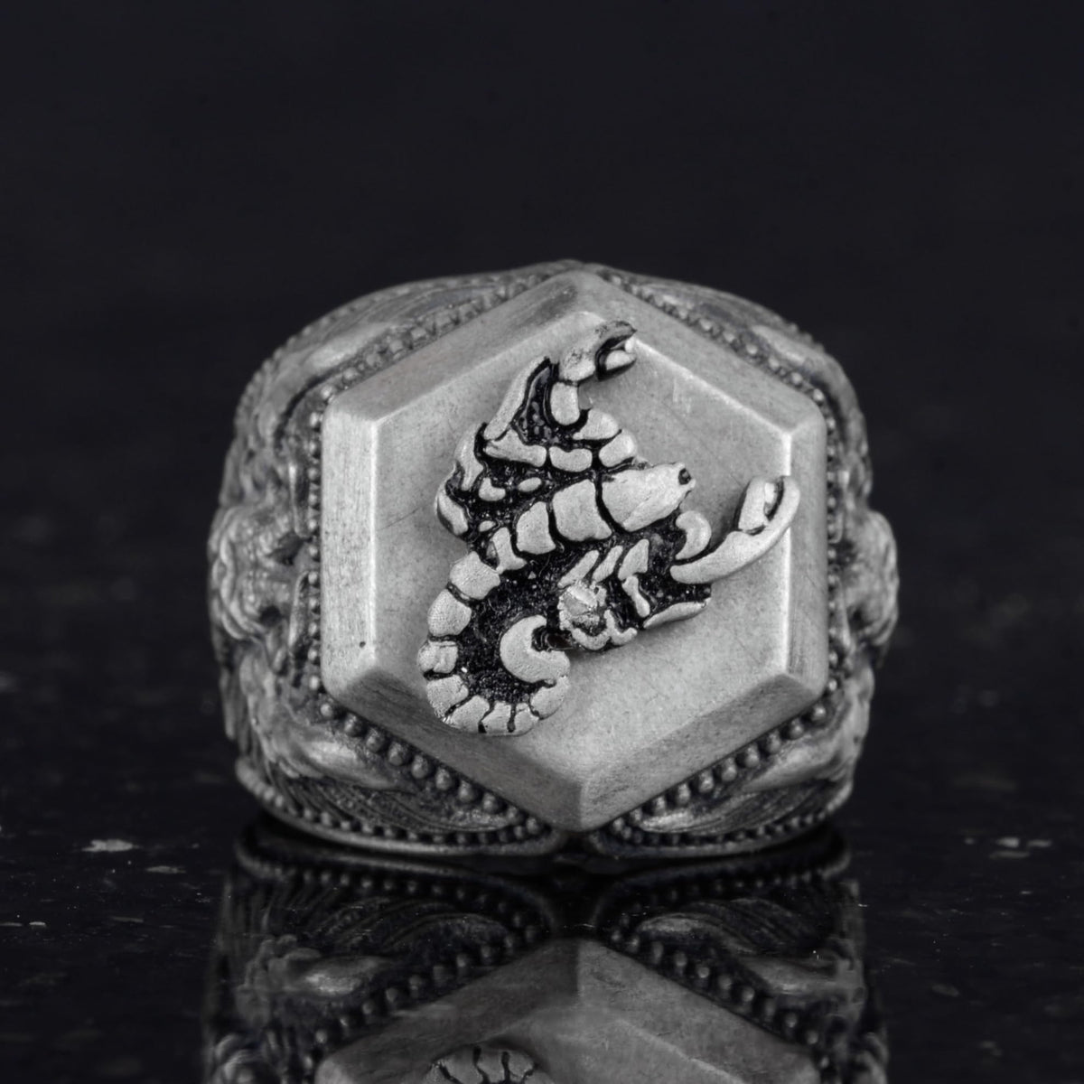 925 Sterling Silver Men's Ring - Scorpion Design — 4