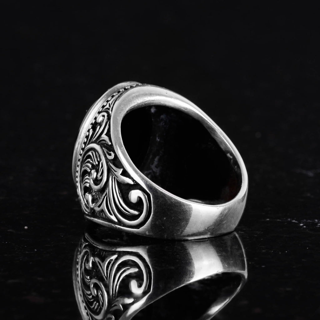 Natural Onyx Stone Ring (Model-4) — 7